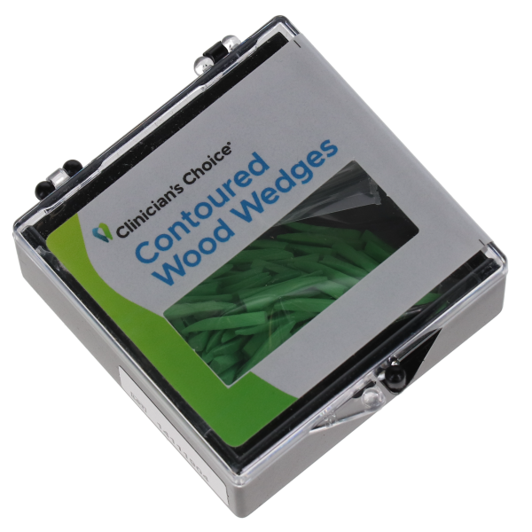 Clinician's Choice 95113 Contoured Wood Wedges Green 13mm 100/Pk Clinician's Choice 95113 Contoured Wood Wedges Green 13mm 100/Pk